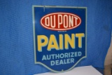 Dupont Paint Authorized Dealer metal sign