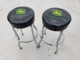 2 John Deere Bar Stools