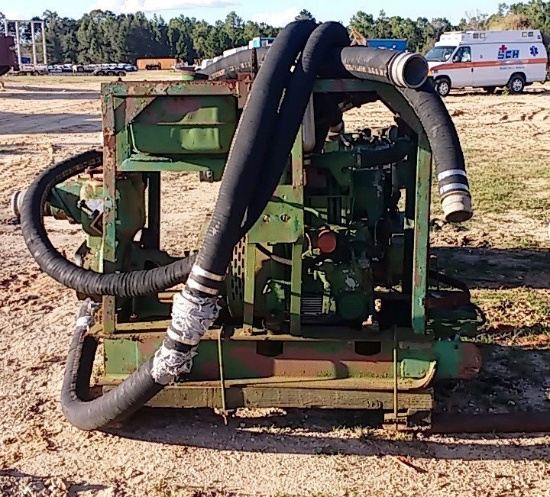 GORMAN RUPP WATER PUMP, 2 CYL ENGINE, 3'' INLET, 2.5'' OUTLET ****INOP****