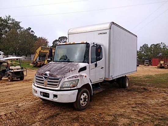 2007 HINO BOX VAN 4.7L, A/T, 16' LYNCH COACH BOX, SPRING SUSP, AC, 218/85R16 TIRES ****INOP****ENGIN