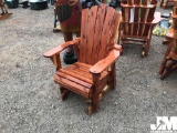 (UNUSED) CEDAR GLIDER ROCKER, AMISH BUILT