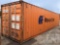 40’...... SHIPPING CONTAINER, S/N: HLXU508698-7