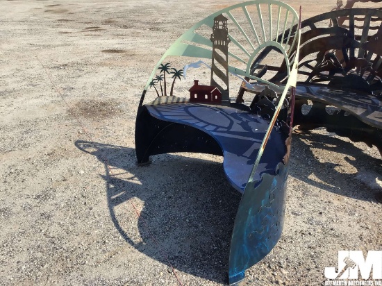 DECORATIVE STEEL BENCH