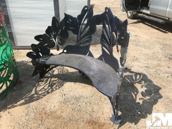 DECORATIVE STEEL BENCH