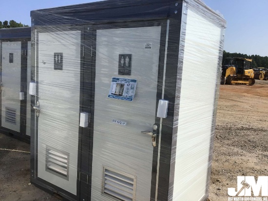 (UNUSED) BASTONE 110V, 2 STALL, PORTABLE TOILET W/SINK