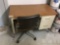 2 DRAWER OFFICE DESK AND CHAIR