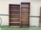 QTY OF (2) WOOD BOOKCASES