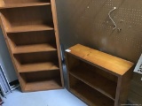 QTY OF (2) WOOD BOOK CASES