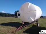 6200 GAL STAND UP POLY TANK, MOUNTED ON S/A TRAILER