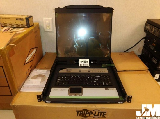 TRIP-LITE KVM SWITCH 8-PORT CONSOLE MODEL#B020-U08-19, AS IS/CONDITION UNKNOWN ***THIS