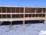 WOODEN SHELVING ASSORTED LENGTHS , AS IS/CONDITION UNKNOWN***THIS ITEM IS