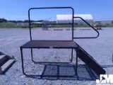 PORTABLE PLATFORM W/HANDRAILS 5'X 3' ADJUSTABLE HEIGHT LEGS , AS