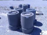 RUBBERMAID BRUTE TRASHCANS 55 GALLON APPROX. 4, AS IS/CONDITION UNKNOWN***THIS