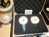 SWAGELOK 0-6000 PSI STAINLESS STEEL TEST GAUGES SET W/ CASE***THIS