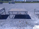 PORTABLE PLATFORM 5' X 3' W/HANDRAILS ADJUSTABLE LEGS, AS IS/CONDITION