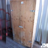 6' X 3' WOODEN CABINET, AS IS/CONDITION UNKNOWN ***THIS ITEM