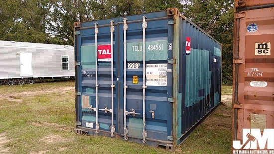 20’...... SHIPPING CONTAINER, S/N: TCLU4845616