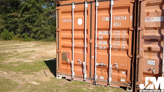 40' SHIPPING CONTAINER, SN: TTNU5987549