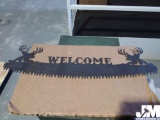 BUCK HEAD WELCOME WALL DECOR