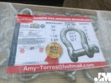 QTY OF (38) SCREW PIN ANCHOR SHACKLES