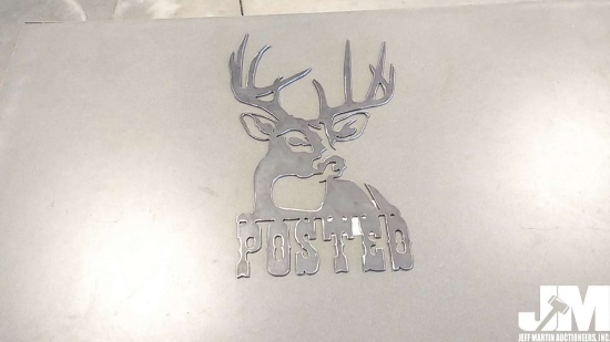 BUCK POSTED SIGN WALL DECOR