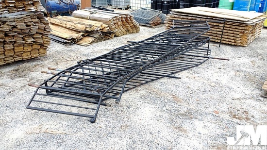 QTY OF (5) SECTIONS OF WROUGHT IRON RAILS