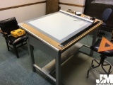 4’...... X 3’...... DRAFTING TABLE W/ROLL-UP III 3036 DIGITIZER AND