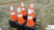 (UNUSED) QTY OF (50) ORANGE SAFETY CONES