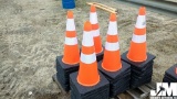 (UNUSED) QTY OF (50) ORANGE SAFETY CONES