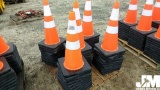 (UNUSED) QTY OF (50) ORANGE SAFETY CONES