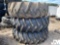 (3) 18.4-34 TRACTOR TIRES, (2) MOUNTED ON RIMS, ***COUNTY OWNED***