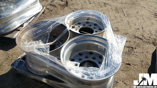 (3) 22.5" SUPER SINGLE ALUM TRUCK RIMS