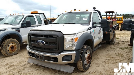 2012 FORD F-450XL SD VIN: 1FDUF4GT1CEA73808 S/A FLATBED TRUCK
