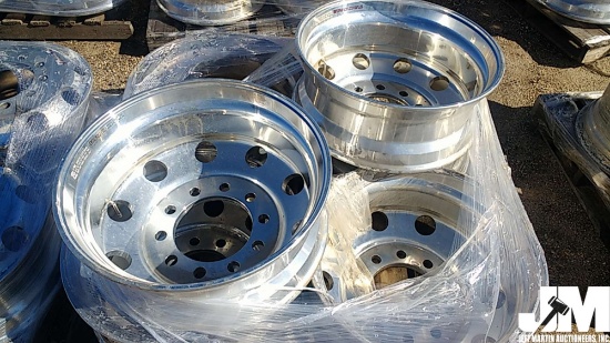 (6) 24.5" ALUM TRUCK RIMS