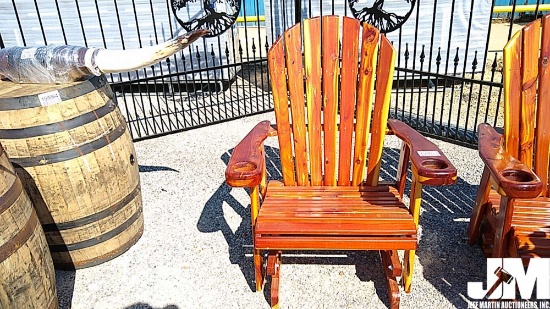 CEDAR GLIDER ROCKER, AMISH BUILT