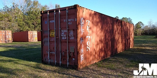 40' SHIPPING CONTAINER, SN: TRIU9497550