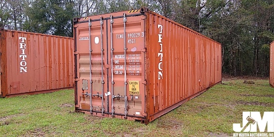 40' SHIPPING CONTAINER, SN: TCNU9900293