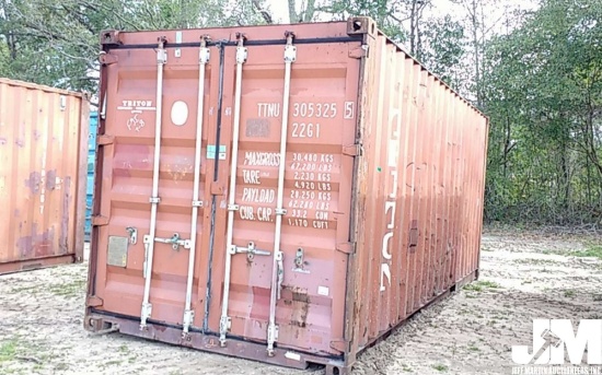 20' SHIPPING CONTAINER, SN: TTNU3053255