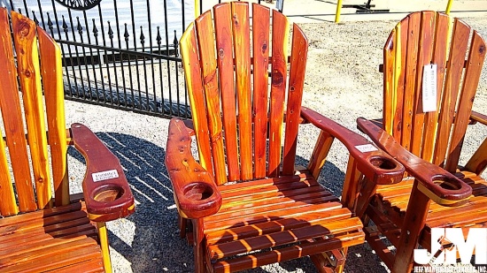 CEDAR GLIDER ROCKER, AMISH BUILT