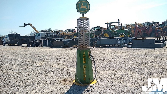 JOHN DEERE PUMP ANTIQUE LOOK YARD ART