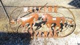 5' OVAL HORSE SIGN