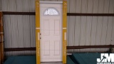 METAL DOOR WITH ARCH GLASS WINDOW 36