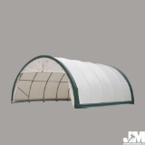 (UNUSED) 2020 GOLDEN MOUNT PE DOME STORAGE SHELTER, MODEL S203012R-300GSM,