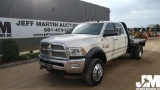 2018 RAM 5500HD LARAMIE SINGLE AXLE FLATBED VIN: 3C7WRMEL2JG162576