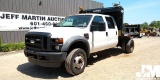 2009 FORD F-550XL SD CREW CAB SINGLE AXLE DUMP TRUCK VIN: 1FDAW56R89EA04539