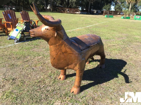 LONG HORN BBQ GRILL METAL