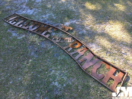 10’...... WELCOME TO THE RANCH SIGN