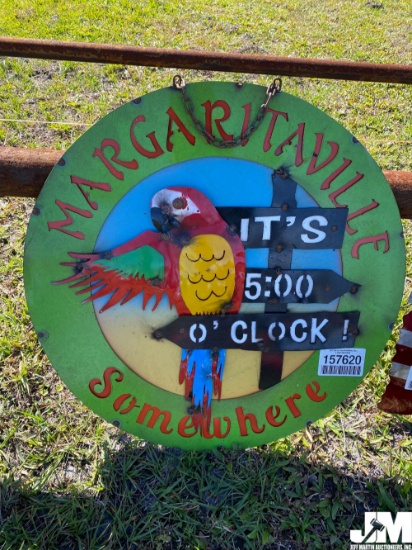 MARGARITAVILLE METAL SIGN