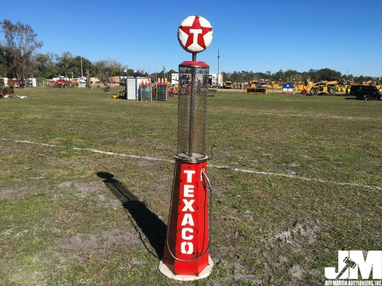 TEXACO PUMP METAL YARD ART