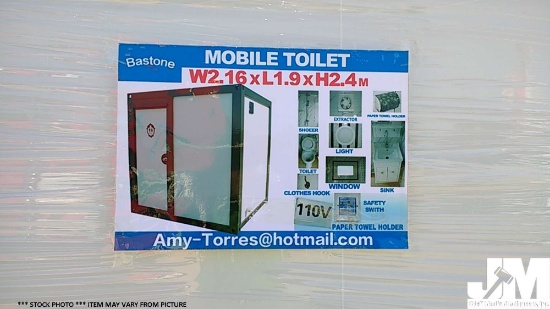 (UNUSED) BASTONE 110V MOBILE RESTROOM W/SHOWER AND SINK